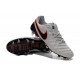 Scarpe da Calcio Nuovo 2016 Nike Tiempo Legend VI FG Pelle Platino Puro/Arancione Hyper