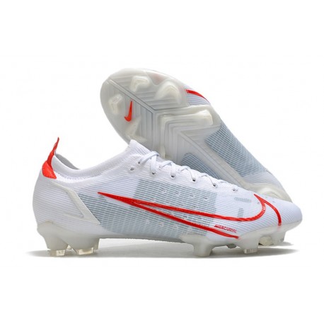 Nike Mercurial Vapor 14 Elite FG scarpa da calcio uomo Bianco Rosso