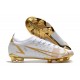 Nike Mercurial Vapor 14 Elite FG scarpa da calcio uomo Bianco Oro