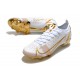 Nike Mercurial Vapor 14 Elite FG scarpa da calcio uomo Bianco Oro