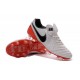 Scarpe da Calcio Nuovo 2016 Nike Tiempo Legend VI FG Pelle Bianco Rosso Nero