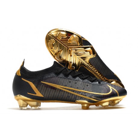 Nike Mercurial Vapor 14 Elite FG scarpa da calcio uomo Nero Oro