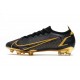 Nike Mercurial Vapor 14 Elite FG scarpa da calcio uomo Nero Oro