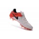 Scarpe da Calcio Nuovo 2016 Nike Tiempo Legend VI FG Pelle Bianco Rosso Nero