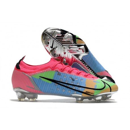Nike Mercurial Vapor XIV Elite FG Uomo Blu Rosa Verde