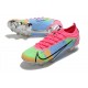 Nike Mercurial Vapor XIV Elite FG Uomo Blu Rosa Verde