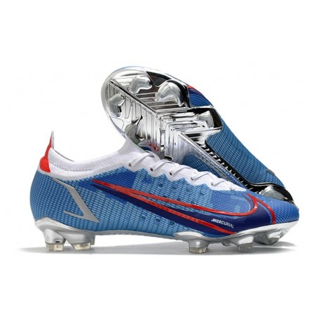 Nike Mercurial Vapor 14 Elite FG scarpa da calcio Bleu Rosso Argento