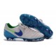 Scarpe da Calcio Nuovo 2016 Nike Tiempo Legend VI FG Pelle Bianco Blu