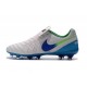 Scarpe da Calcio Nuovo 2016 Nike Tiempo Legend VI FG Pelle Bianco Blu