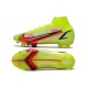 Nike Mercurial Superfly VIII Elite FG Uomo Volt Cremisi Vivace Nero