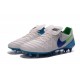 Scarpe da Calcio Nuovo 2016 Nike Tiempo Legend VI FG Pelle Bianco Blu