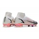 Nike Mercurial Superfly VIII Elite FG Bianco Nero Cremisi Vivace Rosa