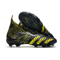 adidas Predator Freak+ FG Scarpe da Calcio Nero Giallo