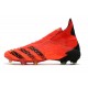 adidas Predator Freak+ FG Scarpe da Calcio Rosso Nero Core Rosso Solare