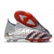 Scarpa adidas Predator Freak.1 FG Argento Metallico Nero Core Scarlatto