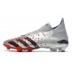 Scarpa adidas Predator Freak.1 FG Argento Metallico Nero Core Scarlatto
