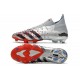 Scarpa adidas Predator Freak.1 FG Argento Metallico Nero Core Scarlatto