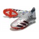 Scarpa adidas Predator Freak.1 FG Argento Metallico Nero Core Scarlatto