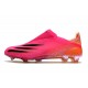 Scarpe adidas X Ghosted + FG Rosa Shock Nero Core Arancione Acceso