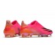 Scarpe adidas X Ghosted + FG Rosa Shock Nero Core Arancione Acceso