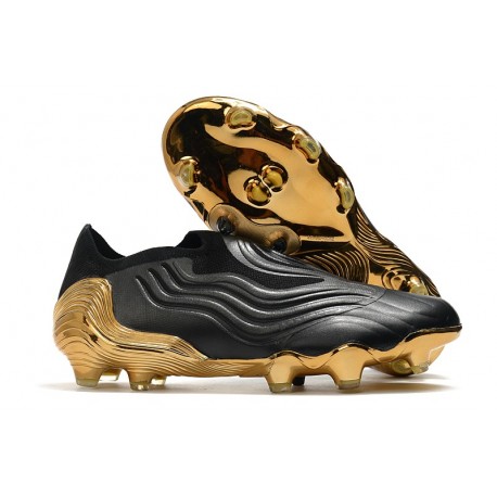 adidas Copa Sense+ FG Scarpa Nero Core Bianco Oro Metallico