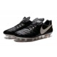 Scarpe da Calcio Nuovo 2016 Nike Tiempo Legend VI FG Pelle Nero Bianco Oro