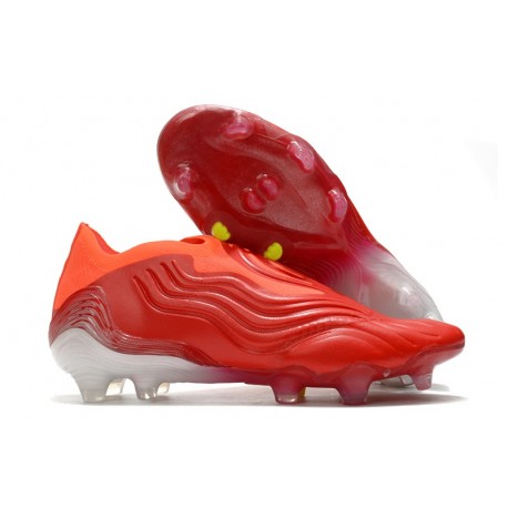 adidas Copa Sense+ FG Scarpa Rosso Solare Bianco