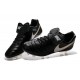 Scarpe da Calcio Nuovo 2016 Nike Tiempo Legend VI FG Pelle Nero Bianco Oro