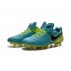 Scarpe da Calcio Nuovo 2016 Nike Tiempo Legend VI FG Pelle Blu Verde Nero
