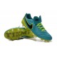 Scarpe da Calcio Nuovo 2016 Nike Tiempo Legend VI FG Pelle Blu Verde Nero