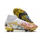 Nike Mercurial Superfly VIII Elite FG Uomo Ronaldo Bianco Rosso Blu Oro