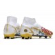Nike Mercurial Superfly VIII Elite FG Uomo Ronaldo Bianco Rosso Blu Oro