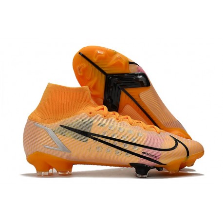 Nike Mercurial Superfly VIII Elite FG Uomo Arancione Nero