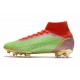 Nike Mercurial Superfly VIII Elite FG Uomo Verde Rosso Oro