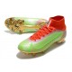 Nike Mercurial Superfly VIII Elite FG Uomo Verde Rosso Oro