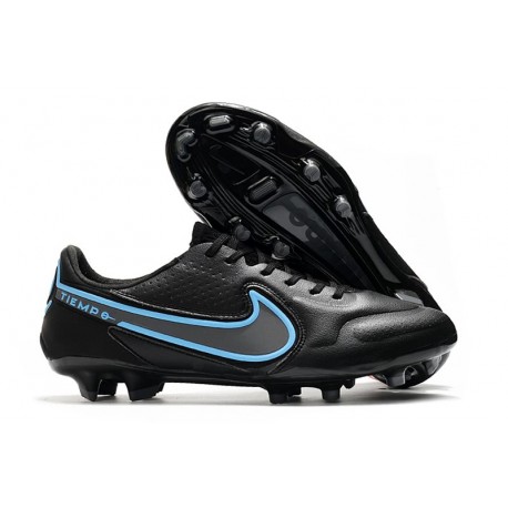 Nike Tiempo Legend 9 Elite FG Nuovo Nero Grigio Ferro