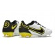 Nike Tiempo Legend 9 Elite FG Nuovo Bianco Fumo Scuro Grigio Nero Giallo