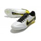 Nike Tiempo Legend 9 Elite FG Nuovo Bianco Fumo Scuro Grigio Nero Giallo