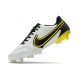 Nike Tiempo Legend 9 Elite FG Nuovo Bianco Fumo Scuro Grigio Nero Giallo