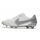 Nike Tiempo Legend 9 Elite FG Nuovo Bianco Grigio