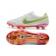 Nike Tiempo Legend 9 Elite FG Nuovo Bianco Rosso Rosa