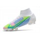 Nike Mercurial Superfly VIII Elite FG Uomo Bianco Blu