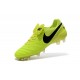 Scarpe da Calcio Nuovo 2016 Nike Tiempo Legend VI FG Pelle Volt Nero