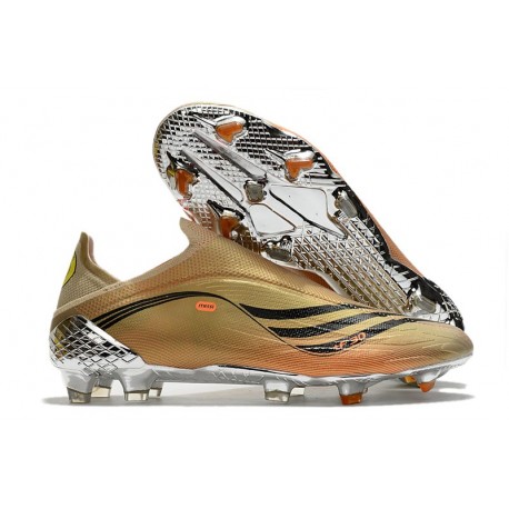 adidas X Speedflow+ FG Scarpa Tech Metallic Nero Core Intense Arancione