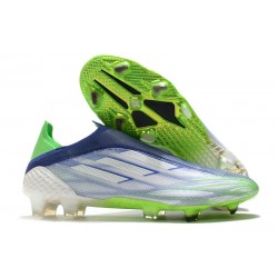 adidas X Speedflow+ FG Scarpa Bianco Verde Screaming Sonic Ink