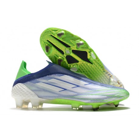 adidas X Speedflow+ FG Scarpa Bianco Verde Screaming Sonic Ink
