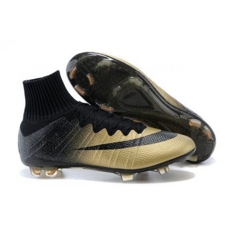 Scarpini da Calcio Nike Mercurial Superfly CR7 FG 'Rare Gold' Ronaldo's Ballon Oro Nero