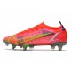 Nike Mercurial Vapor 14 Elite SG Pro Cremisi Vivace Argento Metallico