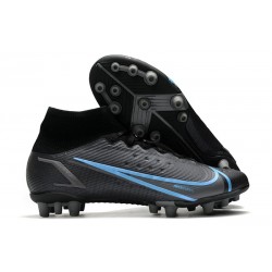 Nike Mercurial Superfly 8 Elite AG Pro Nero Grigio Ferro