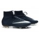 Nike Nuove Scarpe Calcio Mercurial Superfly CR7 FG Cyan Bianco